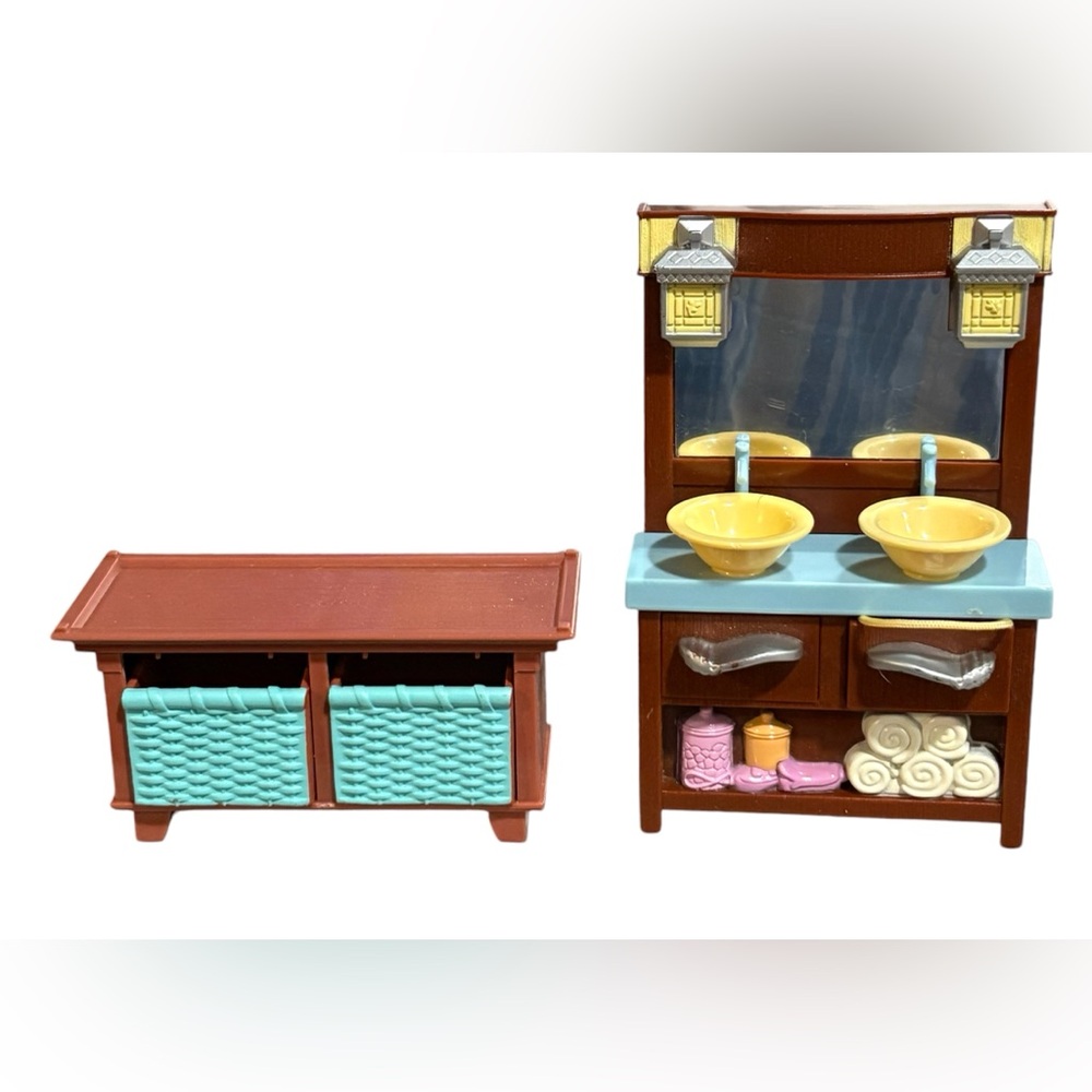 Fisher Price Loving Family Dollhouse Bathroom Items